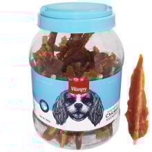 Ласощі Wanpy Chicken Insert Rawhide рулет з в'яленої курки і сириці, для собак, 850 г