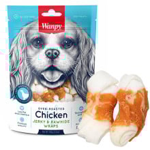 Ласощі Wanpy Chicken Jerky & Rawhide Wraps кістка з в'яленої куркою, для собак, 100 г