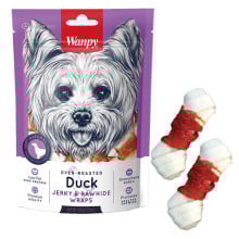 Ласощі Wanpy Duck Jerky & Rawhide Wraps кістка з вузлами і в'яленої качкою, для собак, 100 г