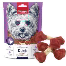 Ласощі Wanpy Duck Jerky Dumbbells гантель з в'яленої качкою, для собак, 100 г