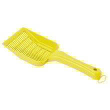 Лопатка для наполнителя Moderna Scoopy Small Grid, лимонный, 27.8×10.3×4.3 см