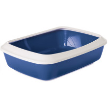 Лоток туалет с бортиком Savic Iriz Nordic Litter Tray для кошек, синий, 42×31×12.5 см