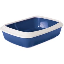 Лоток туалет с бортиком Savic Iriz Nordic Litter Tray для кошек, синий, 50×37×13 см