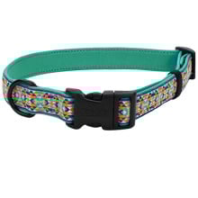 Нашийник Coastal Ribbon Weave Collar для собак, темно-бірюзовий з кісточками, 20-30×1.6 см