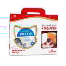 Сухой корм Royal Canin Indoor 27 для кошек постоянно живущих в помещении, 4 кг + массажный центр в подарок