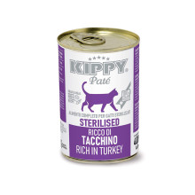 Консервы Kippy Pate Turkey Sterilised для стерилизованных котов, паштет с индейкой, 400 г