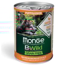 Консерви Monge Dog Wet Be Wild Puppy & Junior для цуценят, качка, гарбуз та цукіні, 400 г