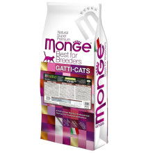 Сухий корм Monge Cat Be Wild Gr.Free для котів великих порід з 2-х місяців, з м'ясом буйвола, 10 кг
