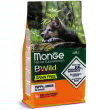Сухий беззерновий корм Monge Dog Be Wild Gr.Free Puppy & Junior для цуценят, з качкою, 2.5 кг