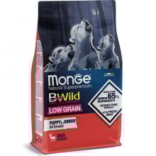 Сухий низькозерновий корм Monge Dog Be Wild Low Grain для цуценят, з олениною, 2.5 кг