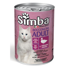 Консервы Simba Cat Wet для кошек, цесарка с уткой, 415 г
