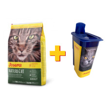 Сухой корм Josera Adult NatureCat для молодых кошек от 6 месяцев, с бататом, рисом и травами, 10 кг, контейнер в подарок