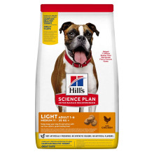 Сухий корм Hill's Science  Plan Adult Light Medium для собак з куркою, 14 кг