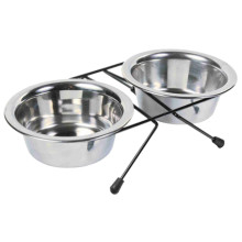 Подставка с мисками Trixie для кошек, металл, 2×1.8 л
