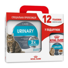 Сухой корм Royal Canin Urinary Care для здоровья мочевыделительной системы кошек, 4 кг + 12 паучей в подарок
