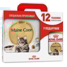 Сухой корм Royal Canin Maine Coon Adult для мейн-кунов, 4 кг + 12 паучей в подарок