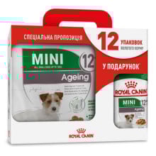 Сухой корм Royal Canin Mini Ageing 12+ для собак мелких пород старше 12 лет, 3.5 кг + 12 паучей в подарок