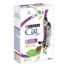 Сухой корм Purina Cat Chow Hairball Control для выведения шерсти у взрослых кошек с курицей, 400 г