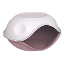 Домик-пещера Georplast Duck Plain для кошек и собак, 57×48×32 см, розовый