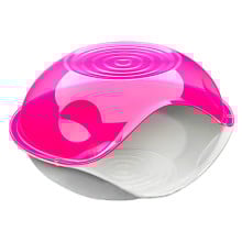 Домик-пещера Georplast Transparent для кошек и собак, 57×48×32 см, розовый