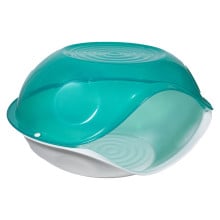 Домик-пещера Georplast Transparent для кошек и собак, 57×48×32 см, зелёный
