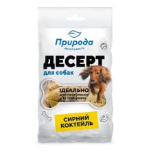 Лакомство Природа Десерт для собак, сырный коктейль, 100 г