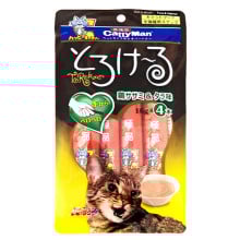 Жидкое лакомство CattyMan Tuna&Salmon для кошек, тунец с лососем, 4 шт × 16 г