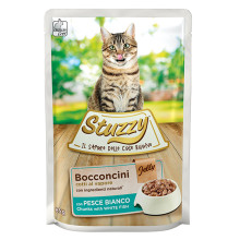 Влажный корм Mister Stuzzy Cat White Fish с белой рыбой в желе, для котов, 85 г