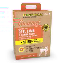 Напіввологий корм Natyka Gourmet Adult Lamb&Salmon для дорослих собак, рецепт з ягням і лососем, 3 кг