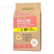 Сухой корм Natyka Concept Cats Adult Skin&Coat для здоровой кожи и блеска шерсти кошек, лосось и курица, 2 кг