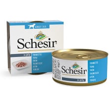Консервы Schesir Tuna натуральные, для собак,  тунец в желе, банка 150 г