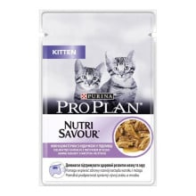 Влажный корм Purina Pro Plan Cat Nutrisavour Kitten для котят, с индейкой, 85 г