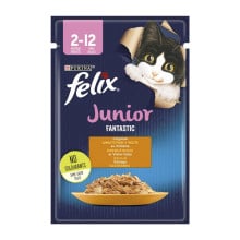 Влажный корм Purina Felix Fantastic Junior для котят, с курицей, 85 г