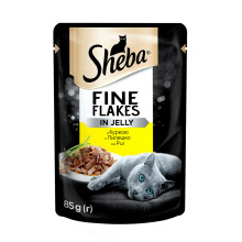 Влажный корм Sheba Fine Flakes для кошек, с курицей в желе, 85 г