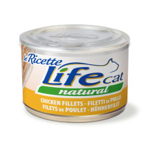 Консерва LifeCat Chicken для кошек от 6 месяцев, с куриным филе, 150 г