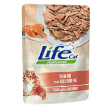 Влажный корм LifeCat Tuna With Salmon для кошек от 6 месяцев, с тунцом и лососем, 70 г