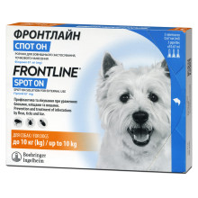 Капли Boehringer Ingelheim Фронтлайн Спот Он от блох и клещей для собак, S, 2-10 кг, цена за 1 пипетку