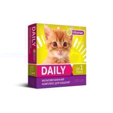 Профилактические витамины Vitomax Daily для котят, 50 г, 100 табл