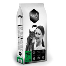 Сухой корм Amity Premium Chicken&Rice Cats для взрослых кошек, с курицей и рисом, 1.5 кг