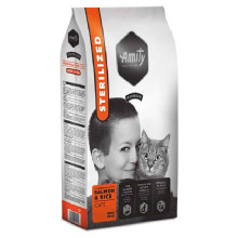 Сухой корм Amity Premium Salmon&Rice Sterilized Cats для стерилизованных кошек, с лососем и рисом, 1.5 кг