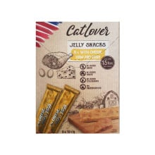 Лакомство CatLover Jelly Snacks Cheese Ham and Eggs для кошек, сыр, ветчина и яйцо в желе, 8 стиков по 10 г