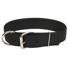 Ошейник двойной Coastal Macho Dog для собак, черный, 4.5×61 см