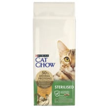 Сухой корм Purina Cat Chow Sterilised Turkey для стерилизованных кошек, с индейкой, 15 кг