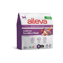 Сухой корм Alleva Equilibrium Sensitive Duck Adult Cat для кошек с чувствительным пищеварением, утка, 400 г