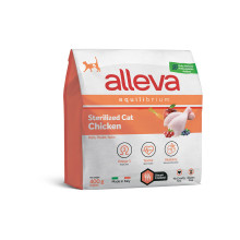 Сухой корм Alleva Equilibrium Chicken Sterilized Cat для взрослых стерилизованных кошек, с курицей, 400 г