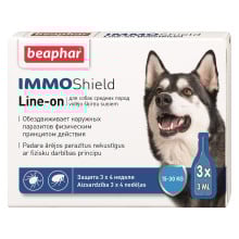 Капли Beaphar IMMO Shield Line-on капли от блох, клещей и комаров для собак весом 15-30 кг, цена за 1 пипетку