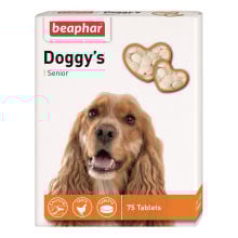 Вітамінізовані ласощі Beaphar Doggy’s Senior для собак старше 7 років, 75 табл