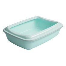 Туалет під наповнювач AnimAll для котів, з лопаткою, м'ятний, 50×37×13.5 см