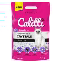 Силікагелевий наповнювач Calitti Crystals для котячого туалету, з лавандою, 3.8 л
