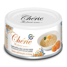 Консервы Cherie Urinary Care для кошек, кусочки курицы и тыквы в соусе, 80 г